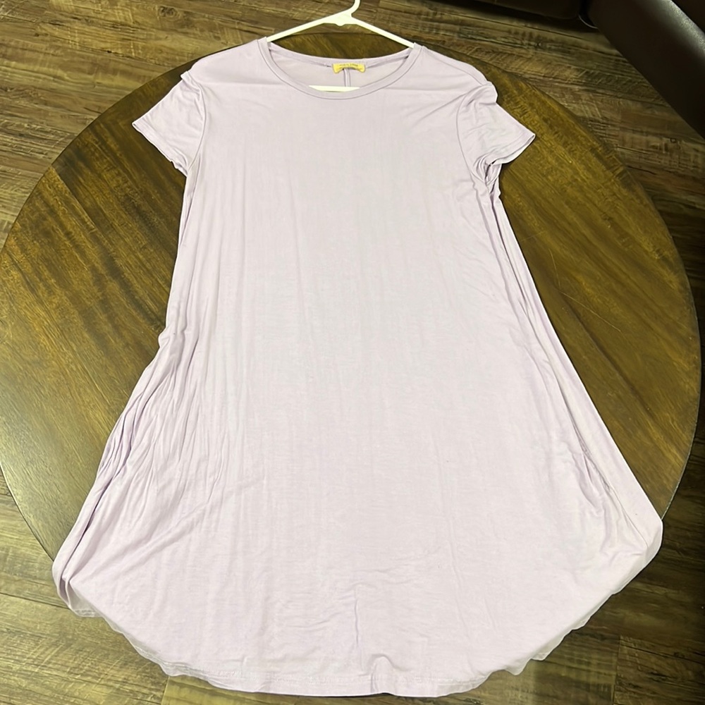 Purple Piko Dress